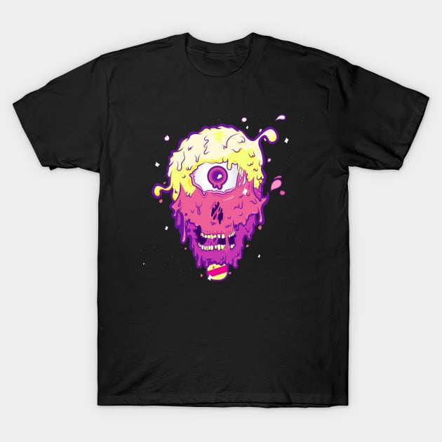 Melty Skull T-Shirt by Yamabushi's Kawaii Store